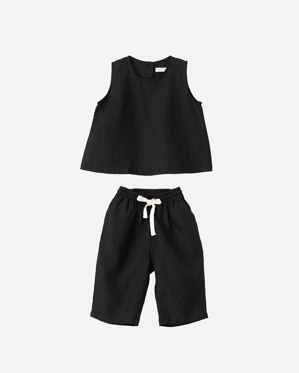 【LAST ONE】Koa Linen Sets - Black