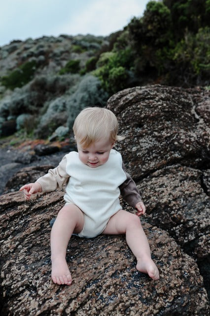 Organic Colour Block Romper