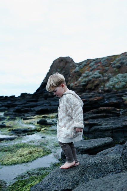 【LAST ONE】Teddy Ripple Jacket - Stone