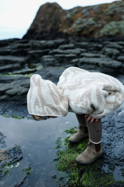 【LAST ONE】Teddy Ripple Jacket - Stone