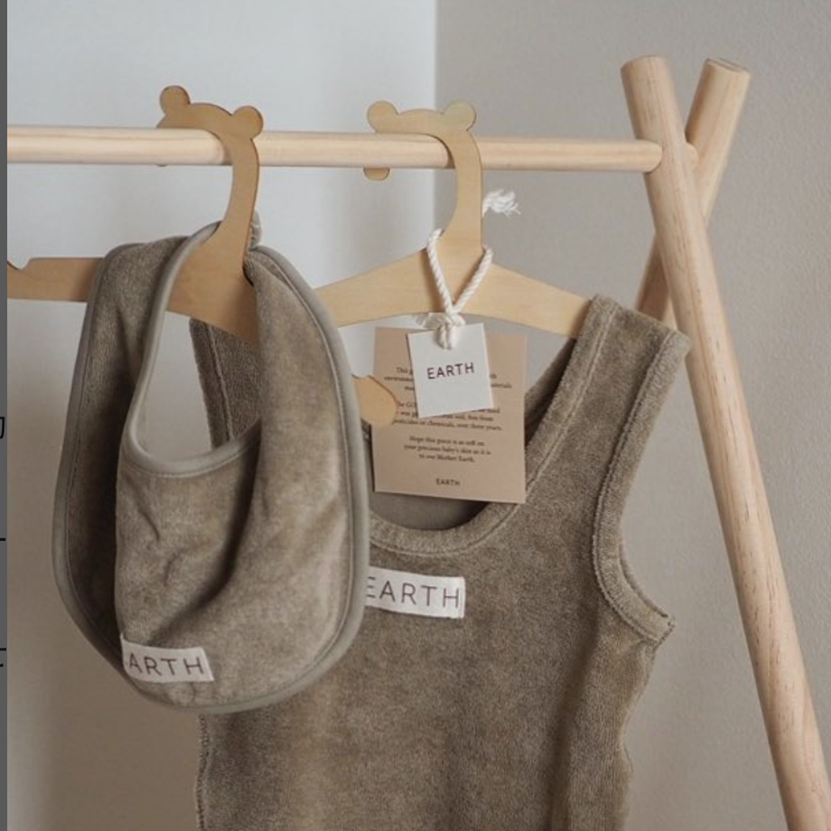 【LAST ONE】Organic bib / Brown
