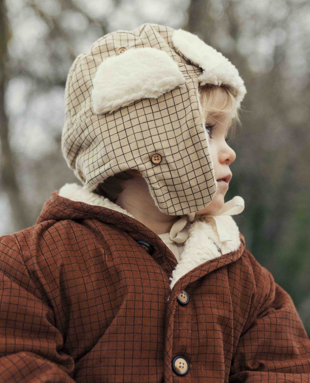 【LAST ONE】MINI CHECK HAT WHEAT