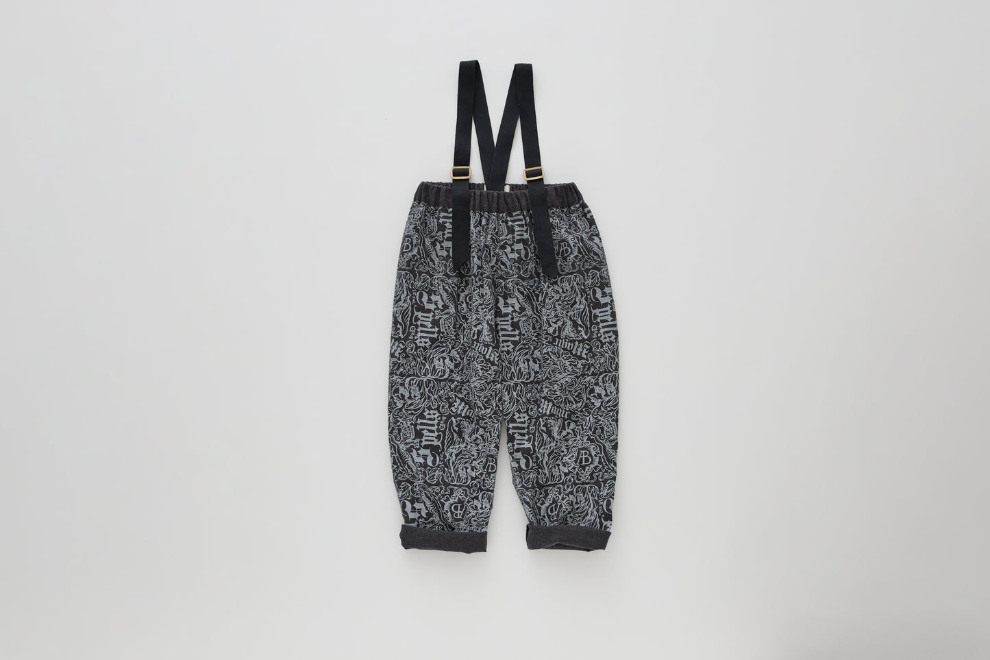 【LAST TWO】Magic Spell print Cotton Viyella Suspenders Pants