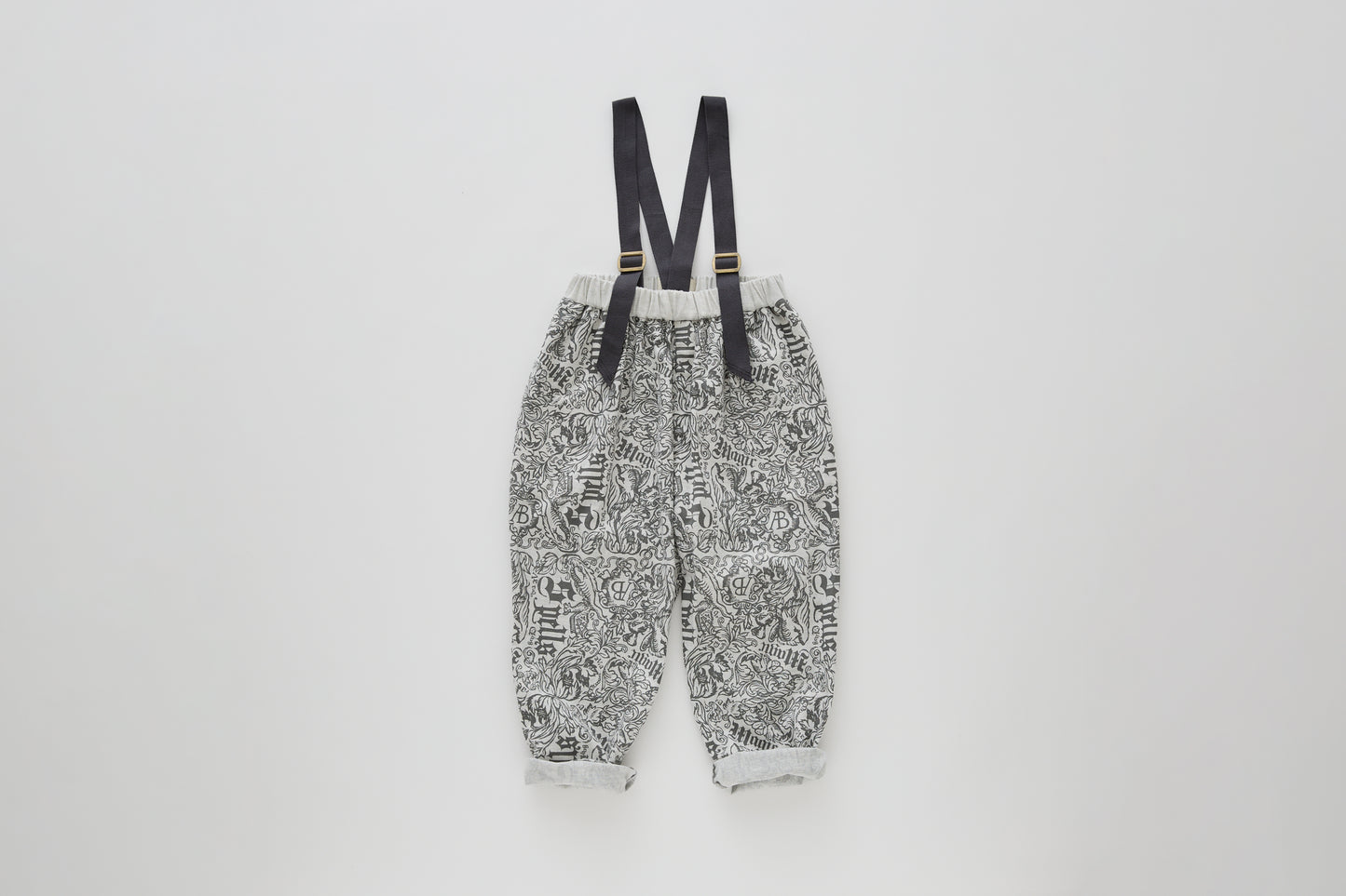 【LAST TWO】Magic Spell print Cotton Viyella Suspenders Pants