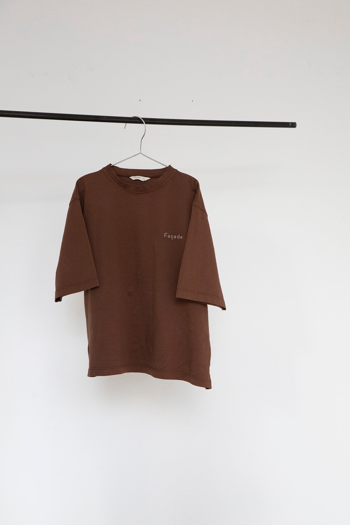 Hana wide SS tee - Choco