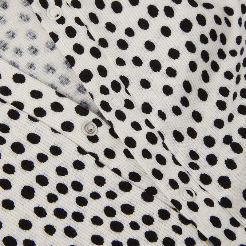 【LAST ONE】DOT RIB COTTON JUMPSUIT