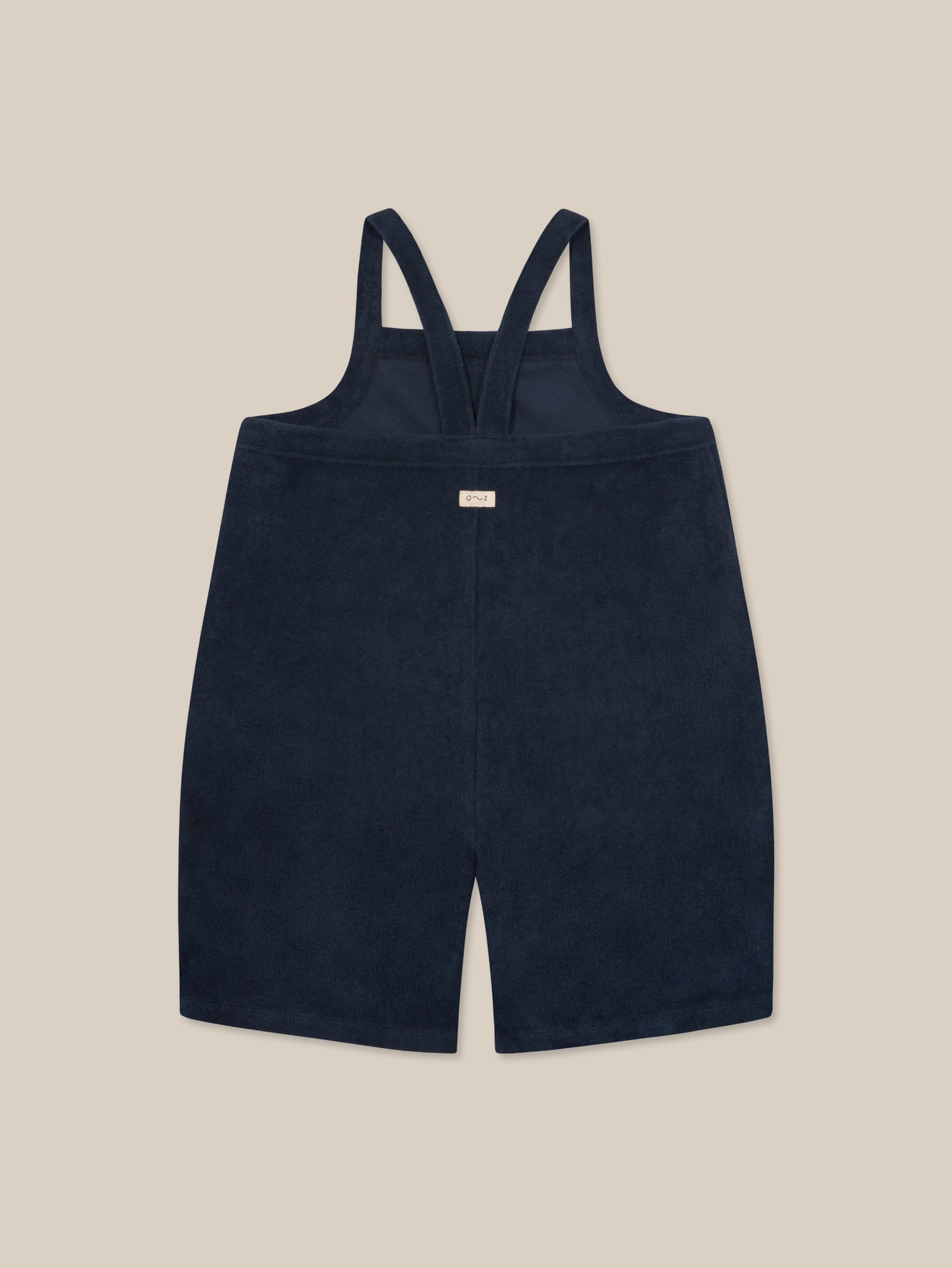 【LAST ONE】Navy Terry Cropped Dungaree