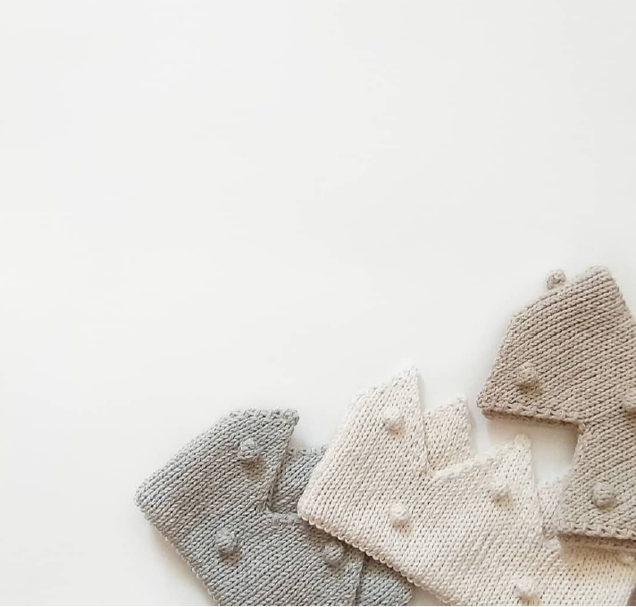 Cotton with Pompom Crown