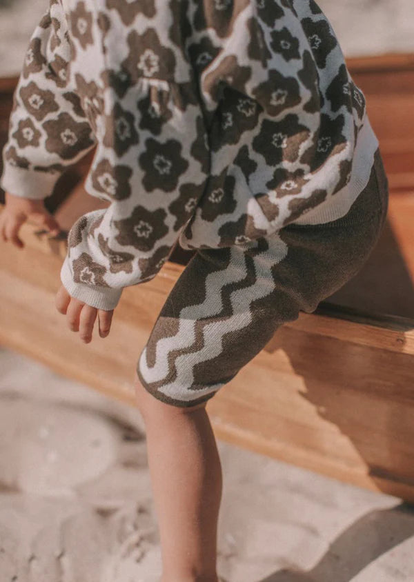 【LAST ONE】Knitted Pull Over - Flower drum