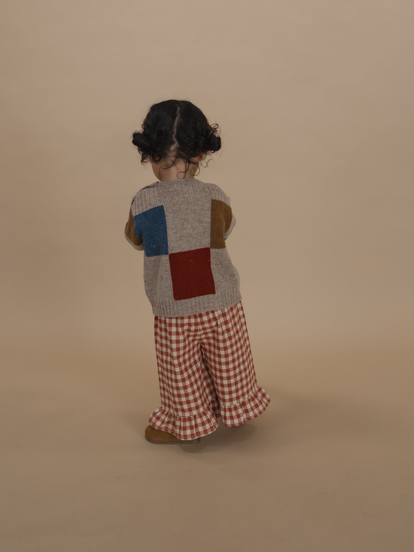 【LAST ONE】Paprika Gingham Frill Culottes