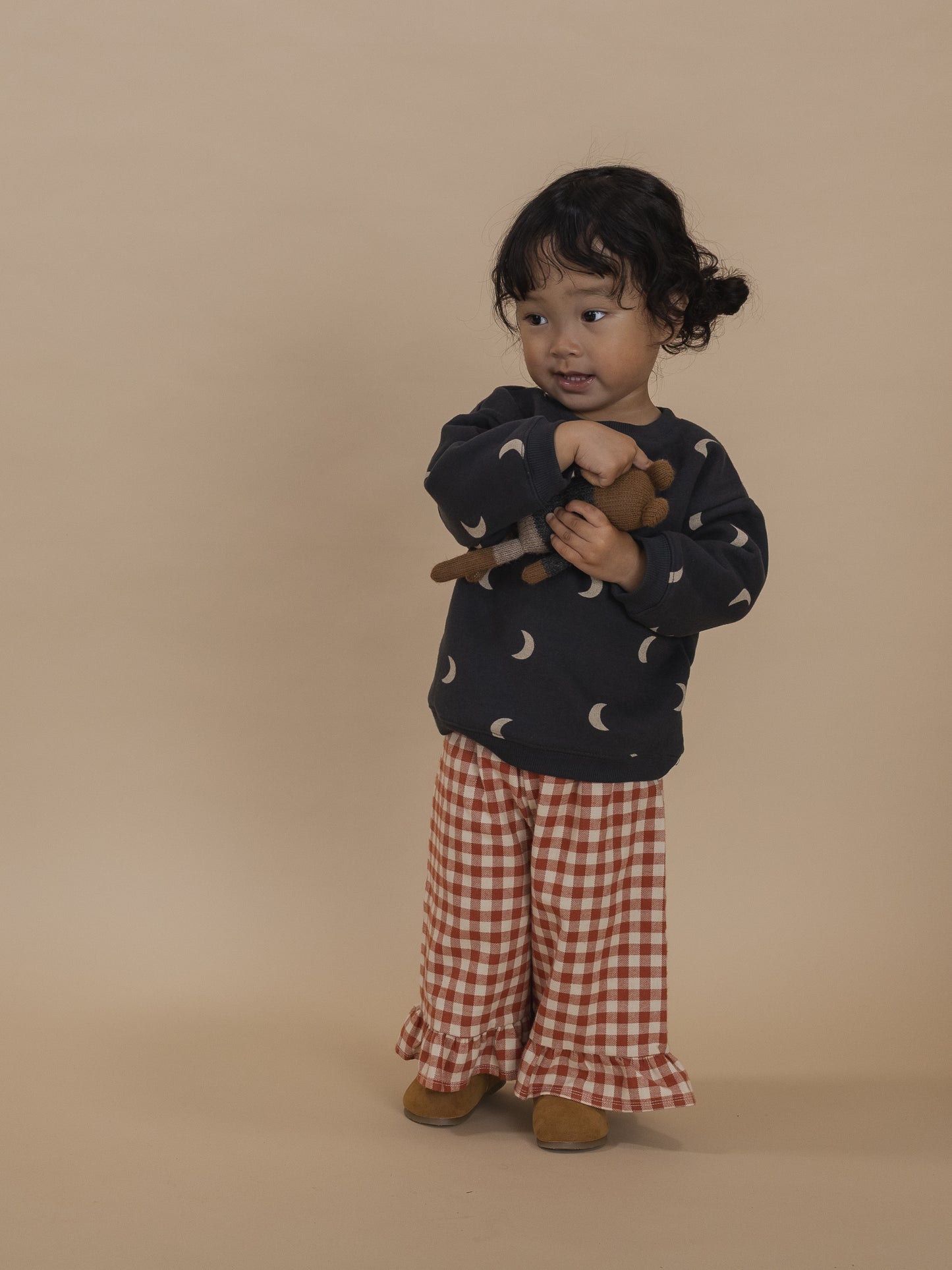 【LAST ONE】Paprika Gingham Frill Culottes