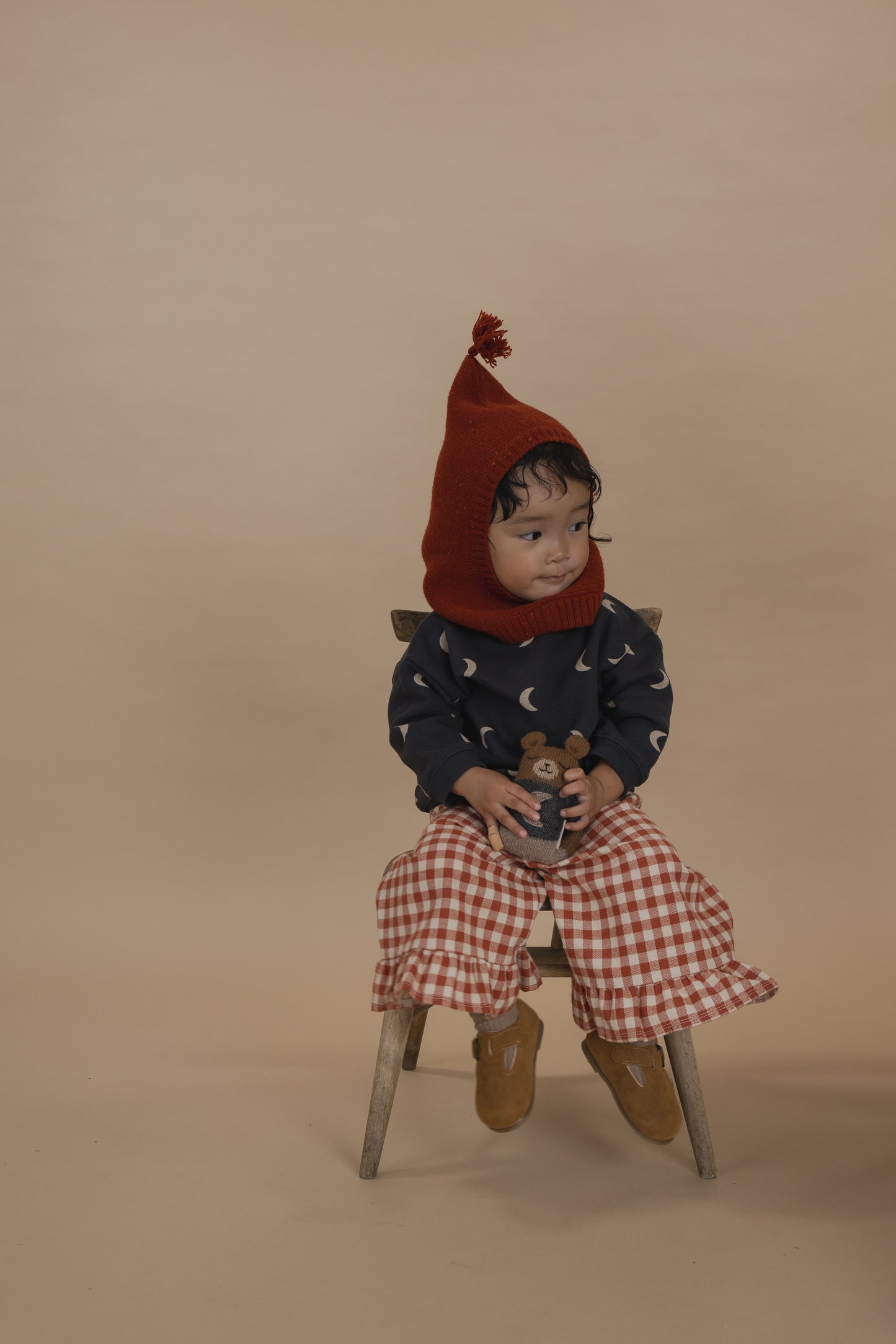 【LAST ONE】Paprika Gingham Frill Culottes