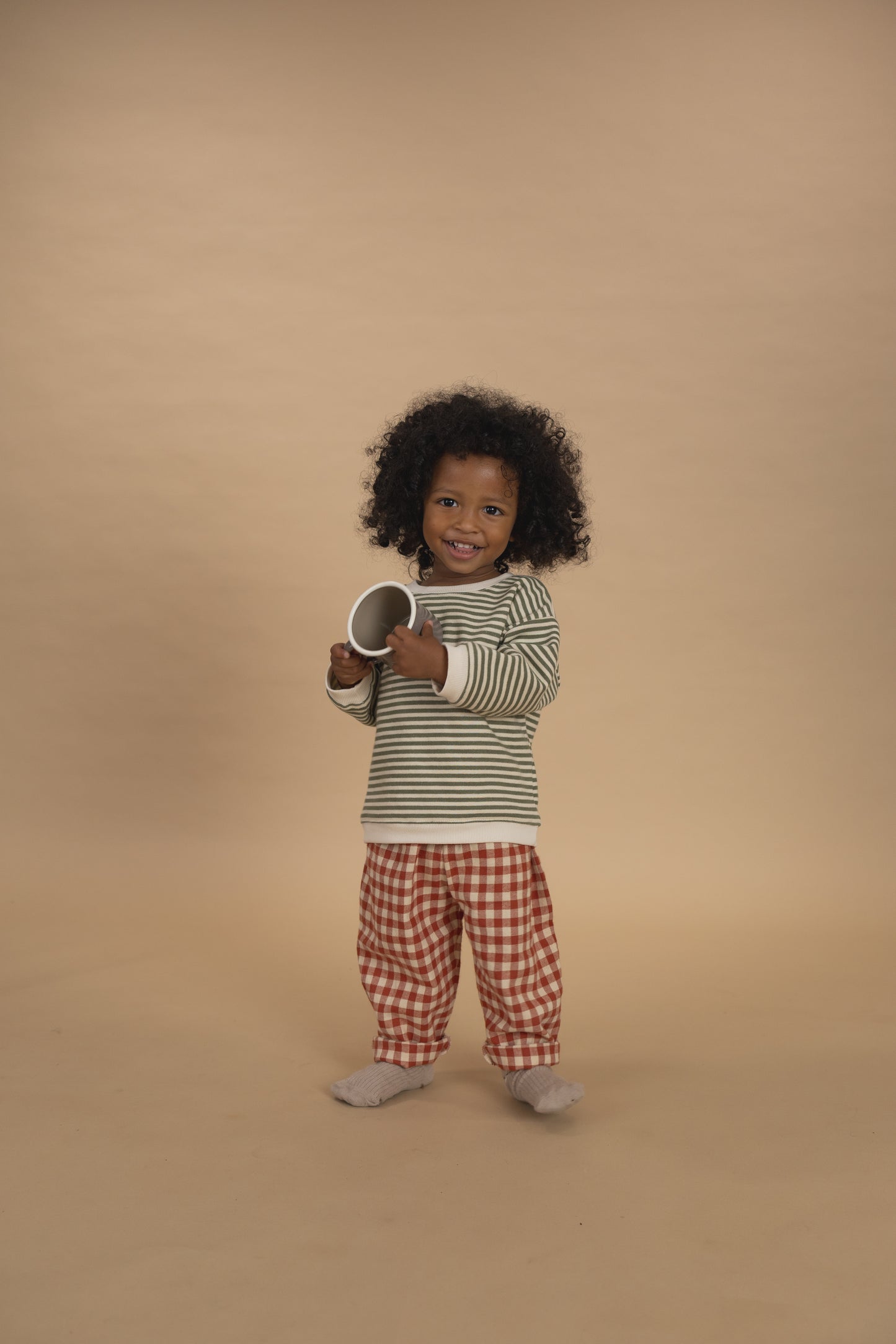 【LAST ONE】Paprika Gingham Carrot Pants