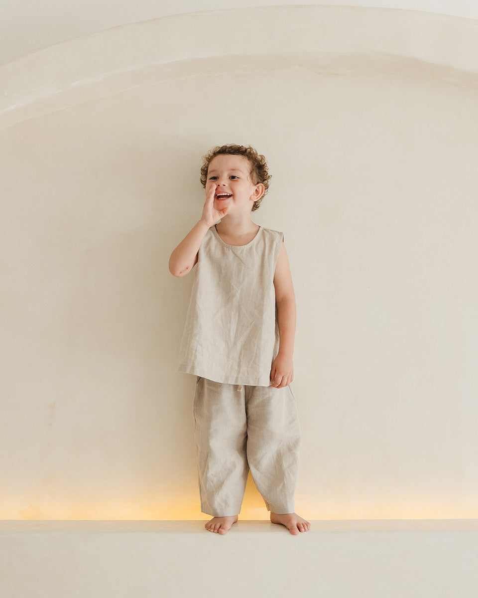 【LAST ONE】Koa Linen Sets - Natural
