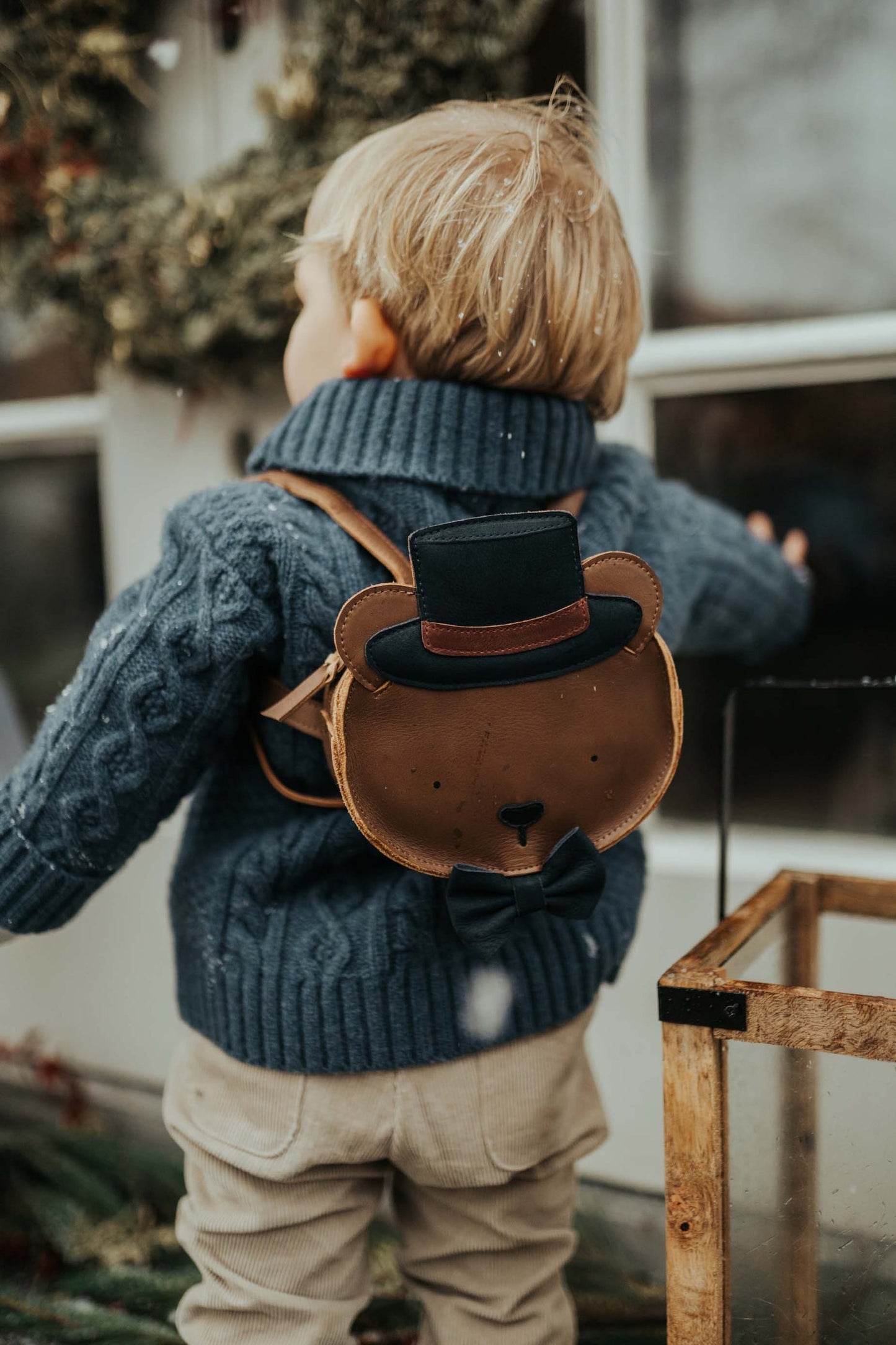 【LAST TWO】Matsi Backpack | Bear | Cognac Classic Leather