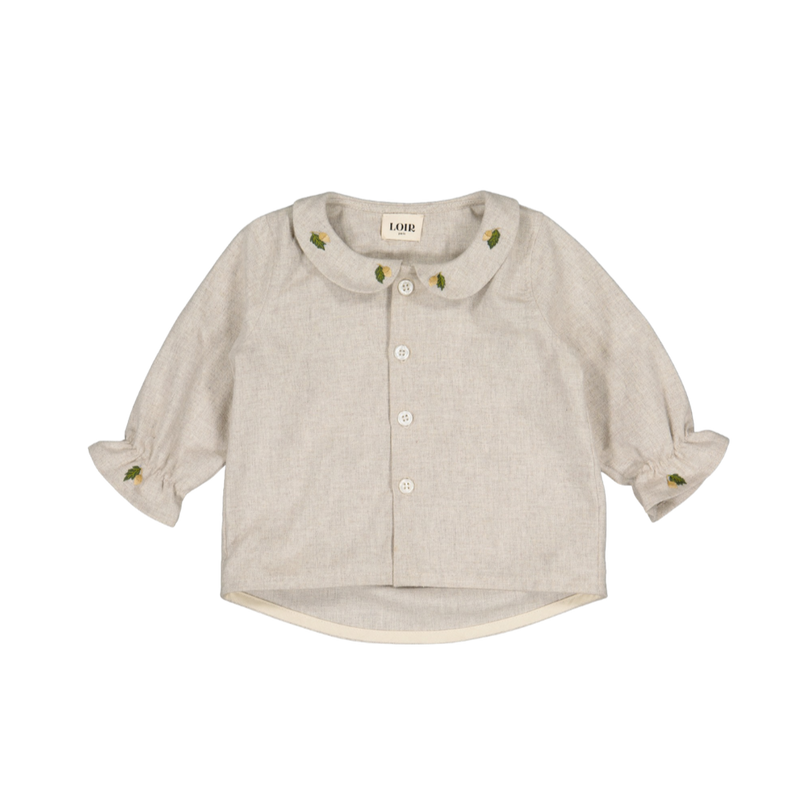 【LAST TWO】Chemise PAOLA brodée - Crème