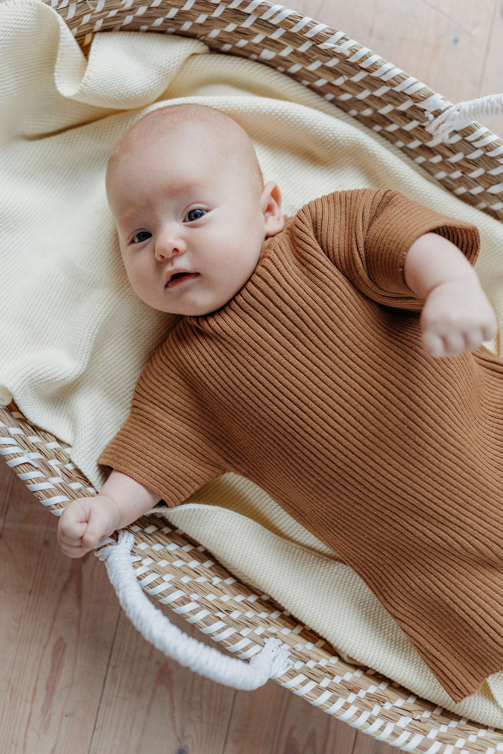 【LAST ONE】WALNUT RIBB ROMPER