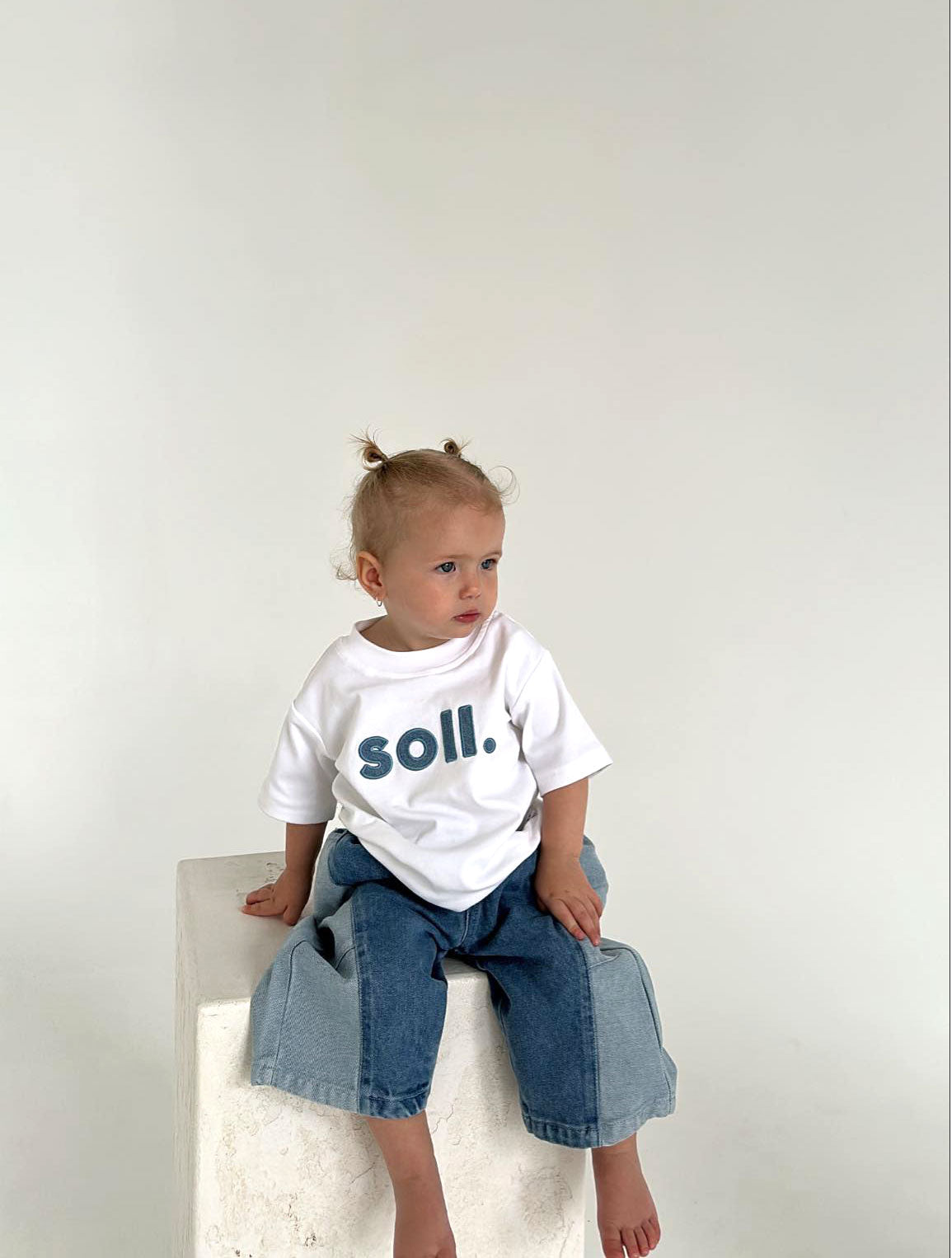 Kids Soll Denim Logo Tee - Original