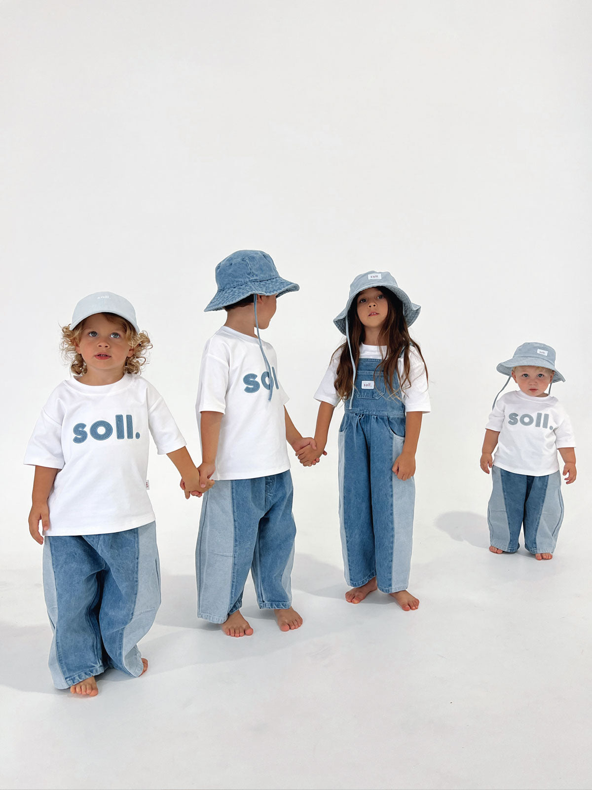 【LAST ONE】Kids Two-Tone Denim Pants