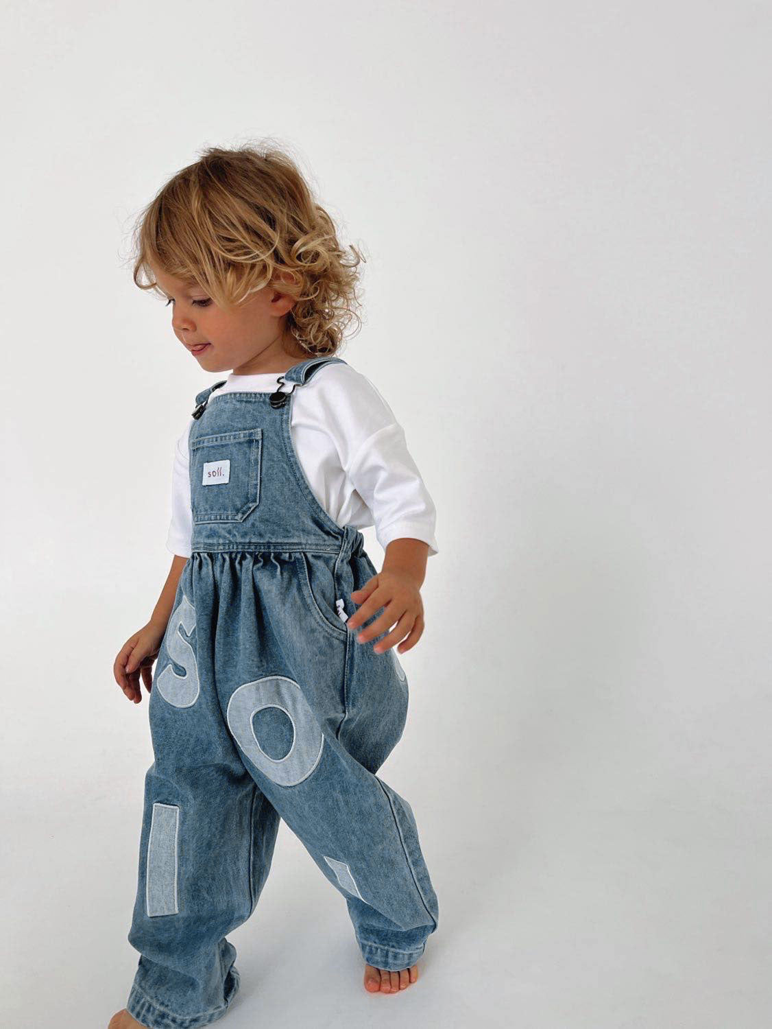 【LAST TWO】Kids Soll Denim Overalls