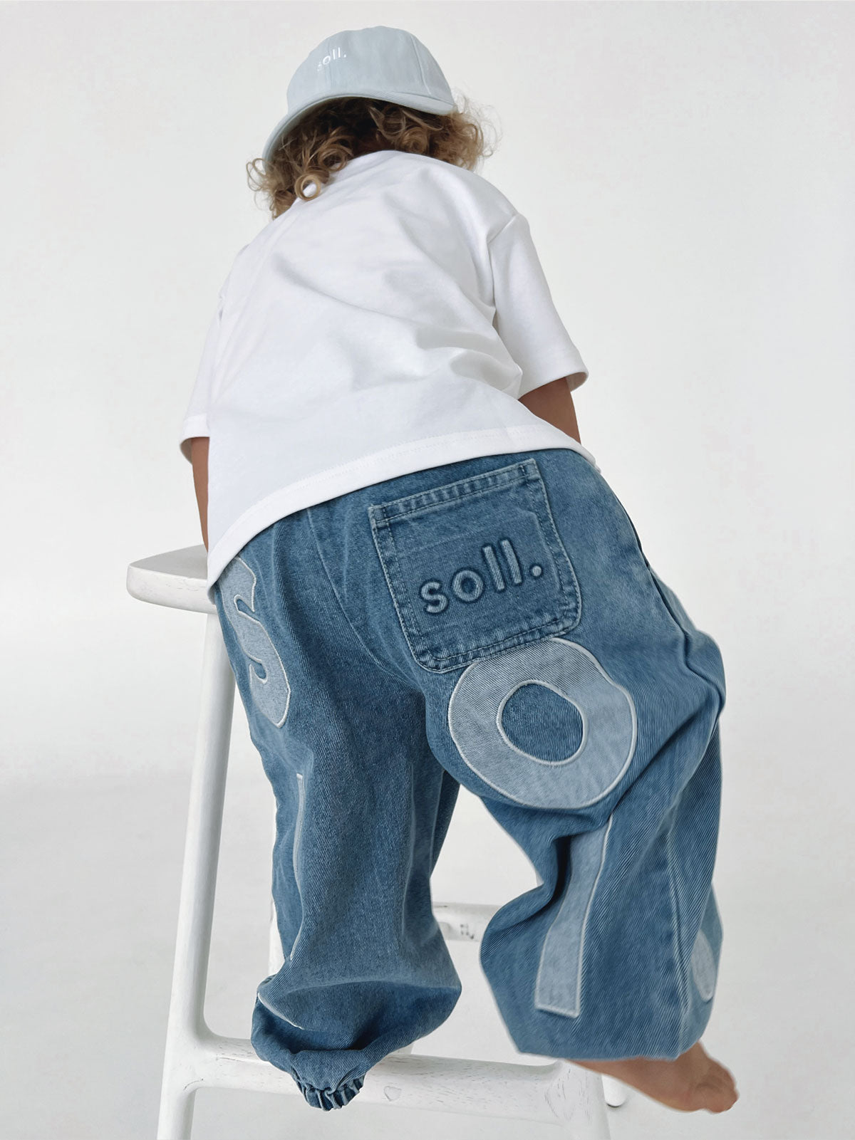 【LAST ONE】Kids Soll Denim Bubble Pants