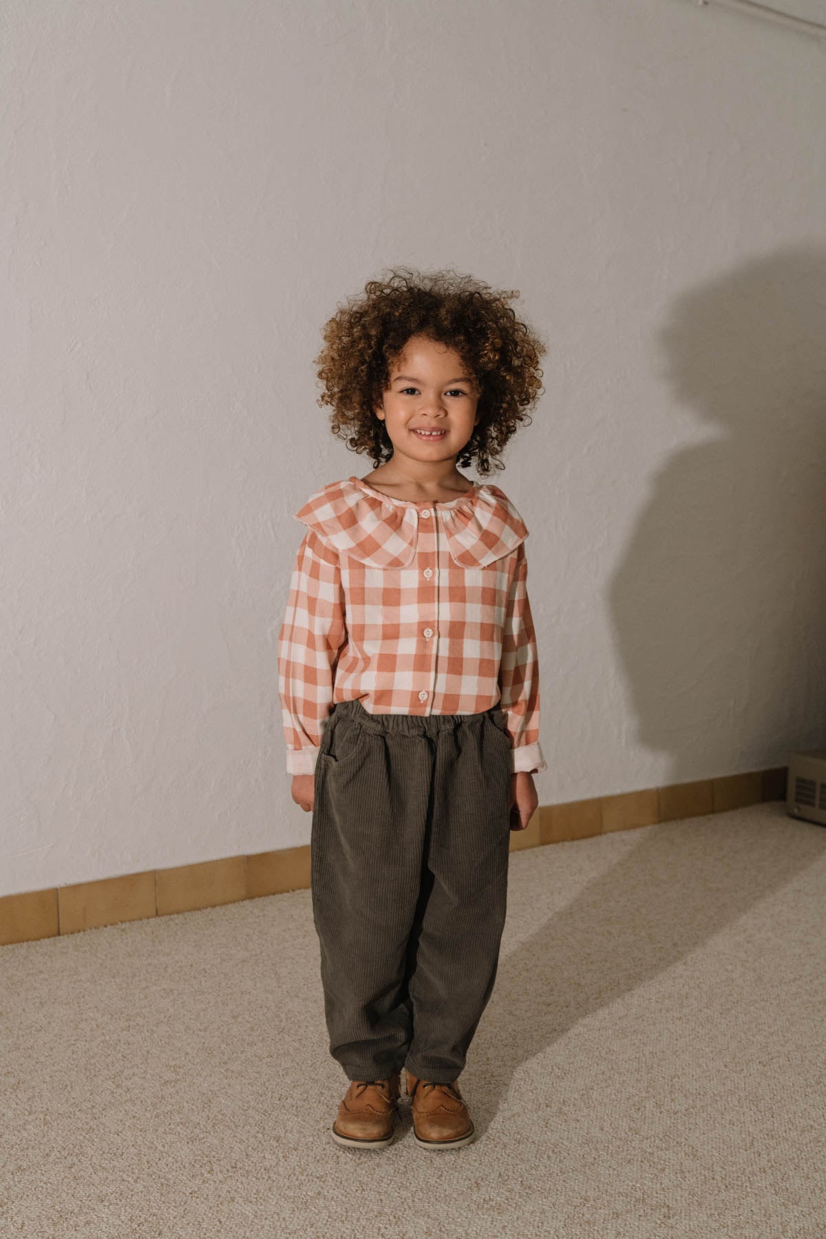 PANTALON CARROTT CORDEROY TAUPE FONC