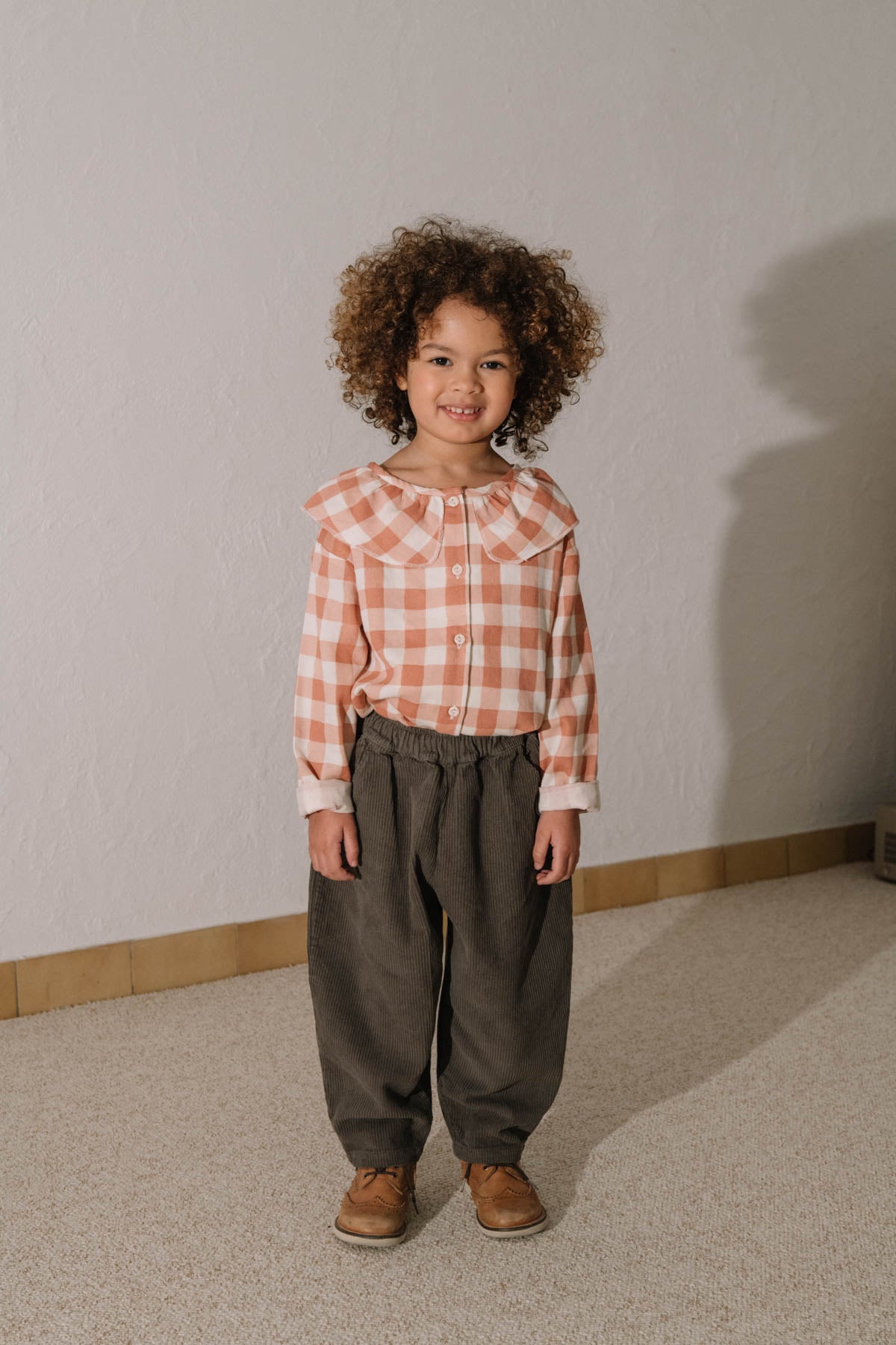 PANTALON CARROTT CORDEROY TAUPE FONC