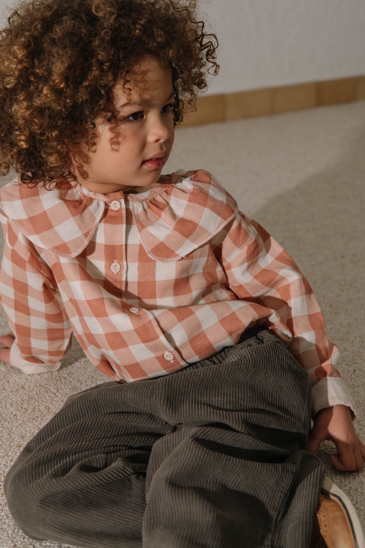 PANTALON CARROTT CORDEROY TAUPE FONC