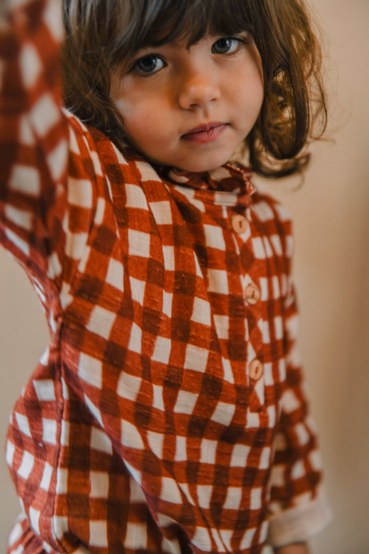 【LAST ONE】OLYMPE BLOUSE - ROUILLE VICHY