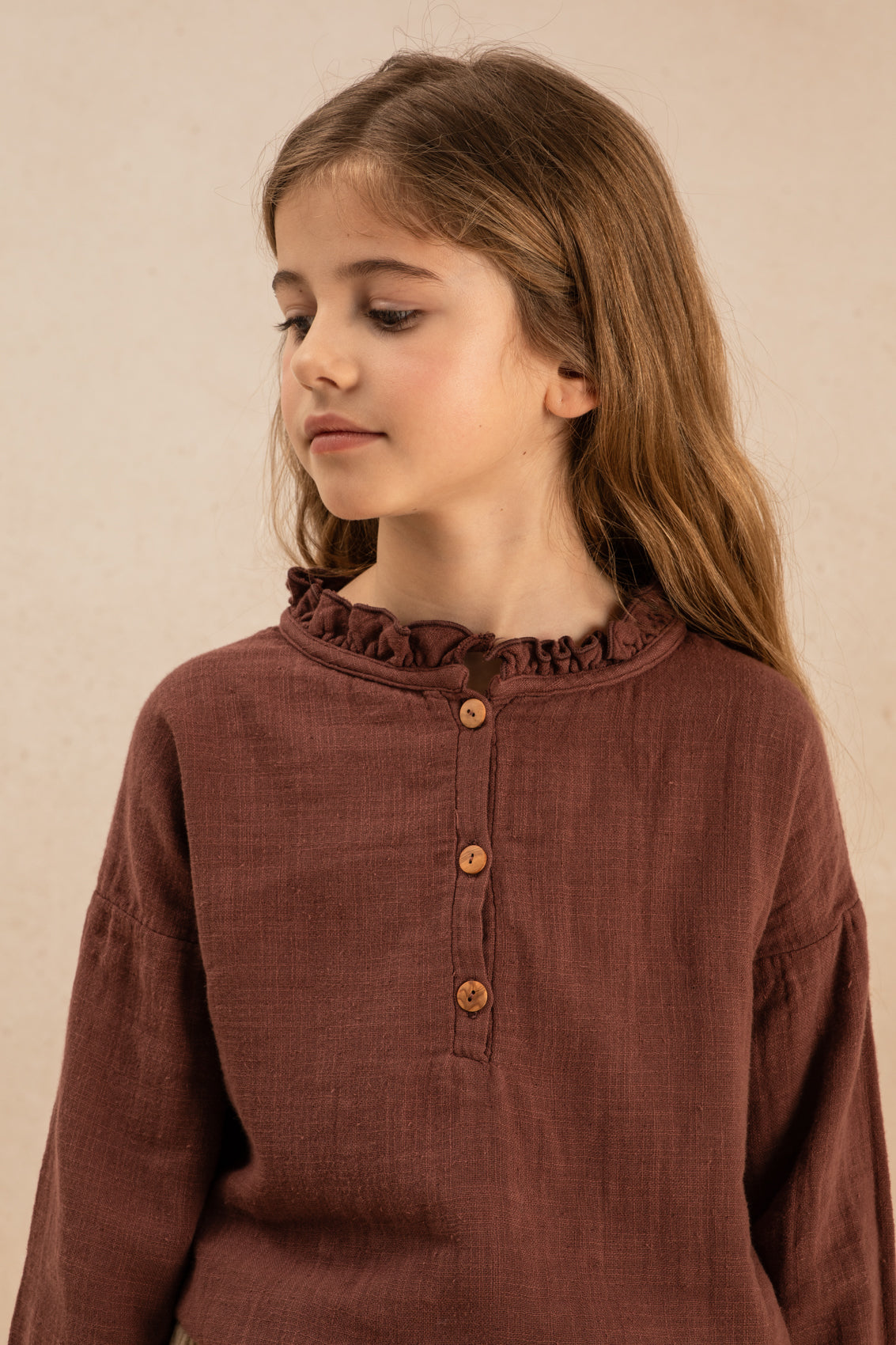 【LAST TWO】OLYMPE BLOUSE - PLUM