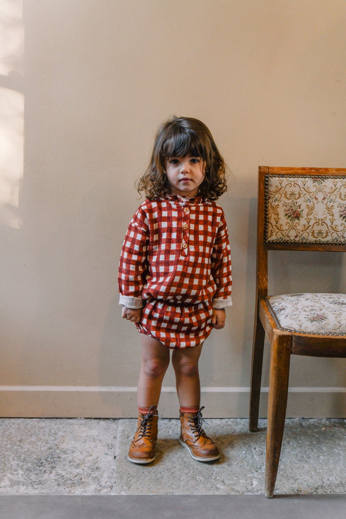 【LAST ONE】OLYMPE BLOUSE - ROUILLE VICHY