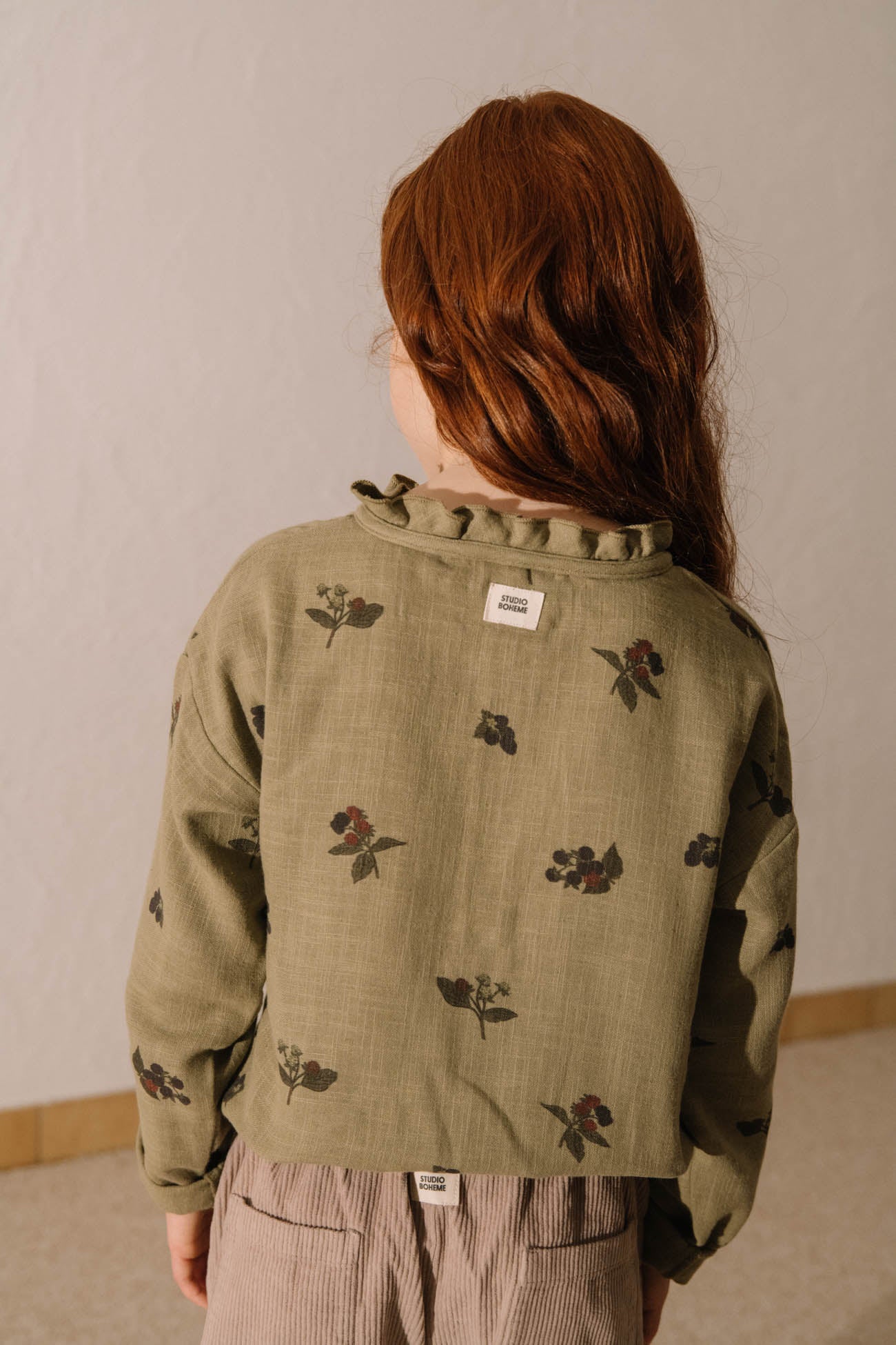 BLOUSE OLYMPE VERT ALOE MÛRES