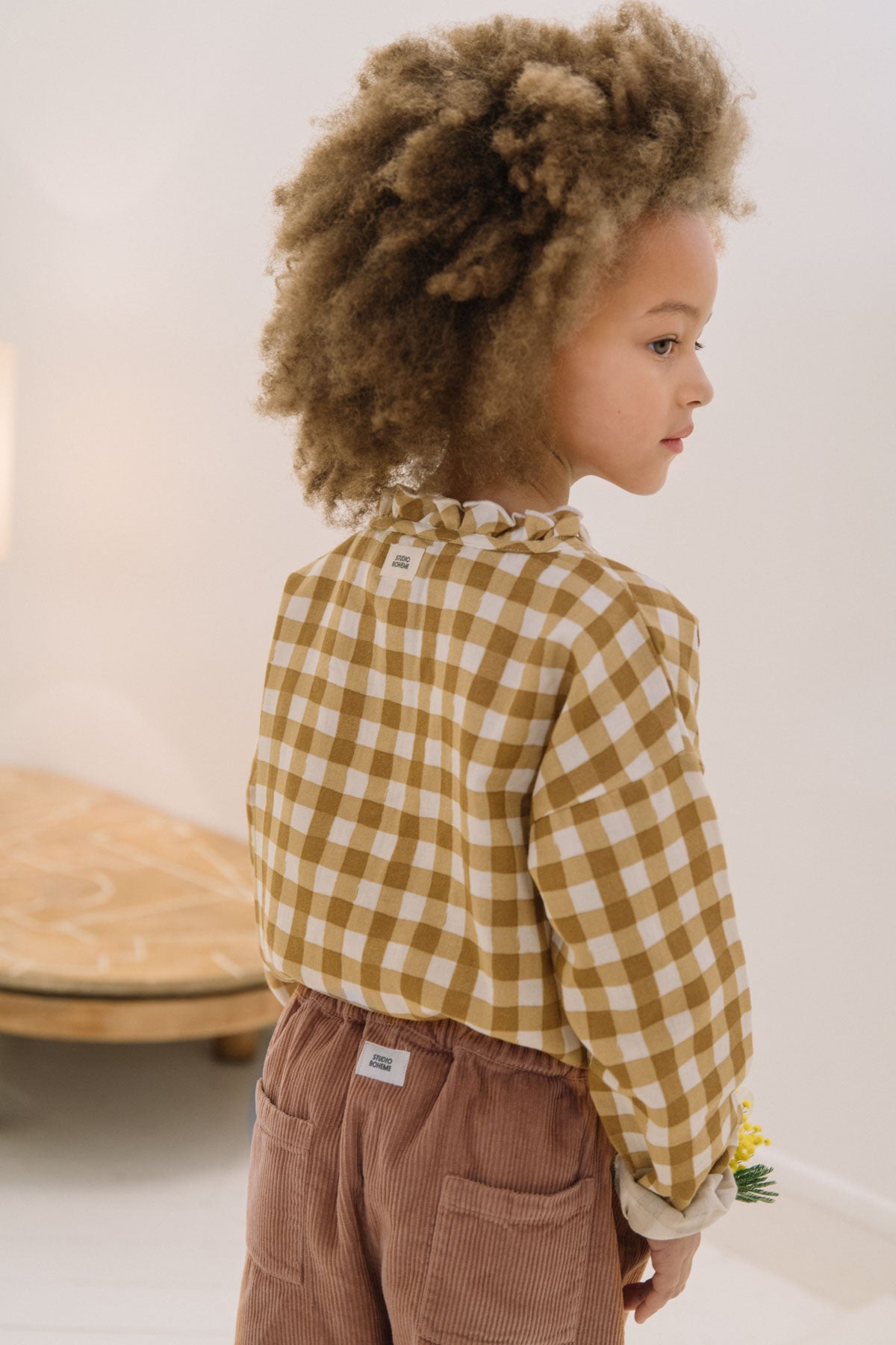 【LAST ONE】OLYMPE BLOUSE - CARAMEL VICHY