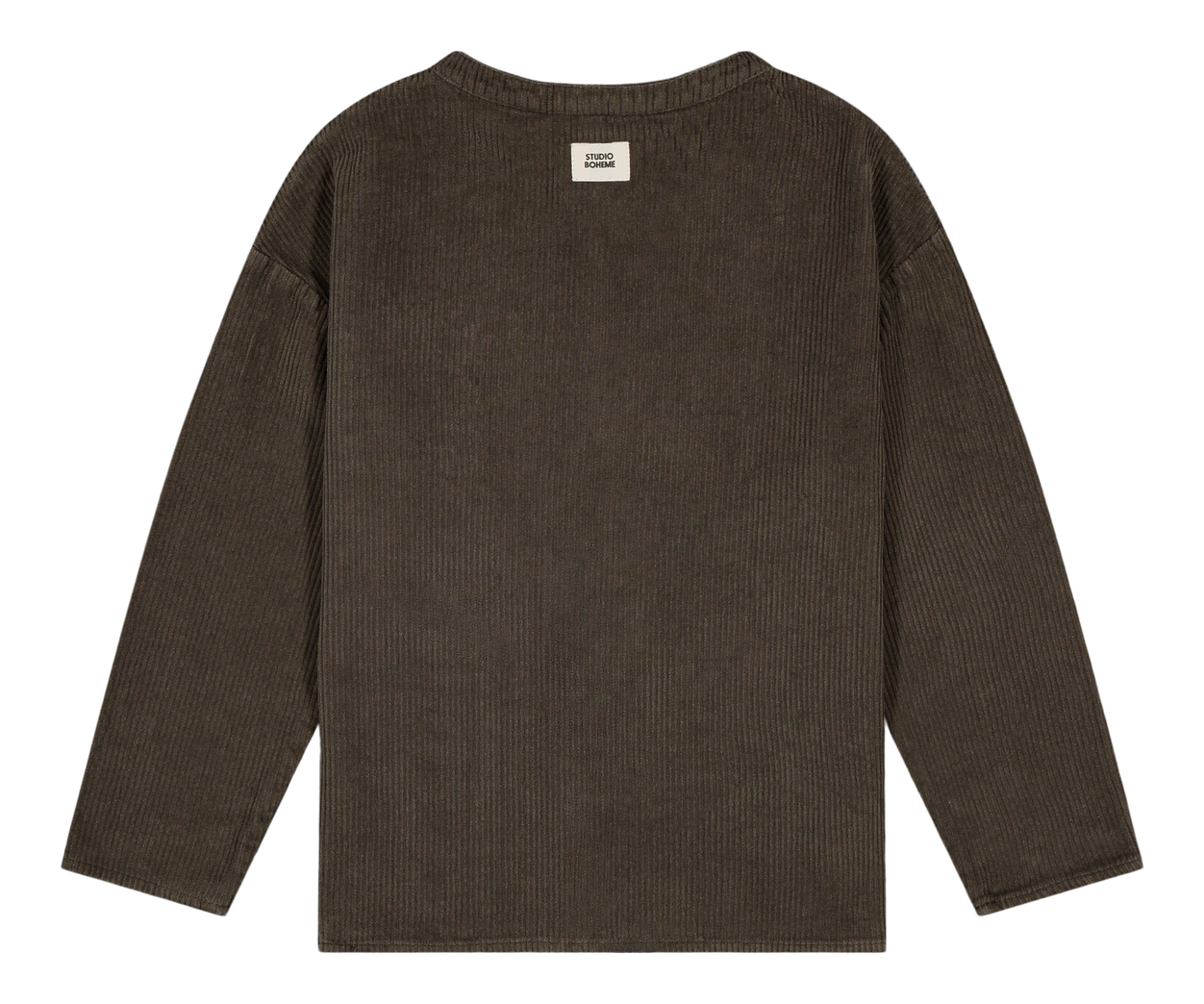 TSHIRT ORSO RIB TAUPE FONCÉ