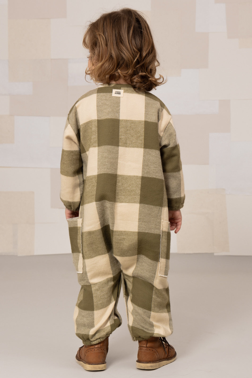 【LAST ONE】COMBINAISON FLANNEL BIG PAPI KAKI VICHY