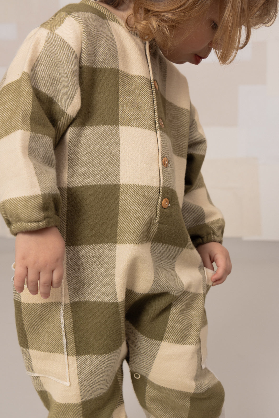 【LAST ONE】COMBINAISON FLANNEL BIG PAPI KAKI VICHY