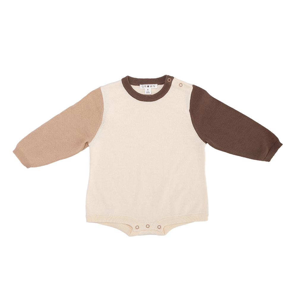 Organic Colour Block Romper