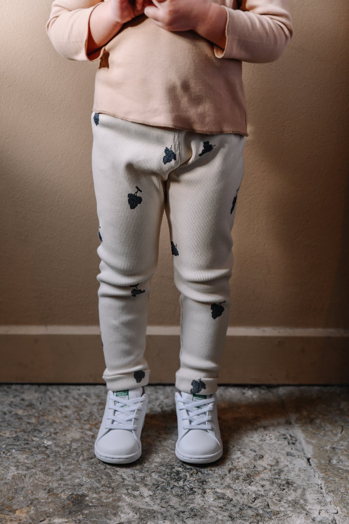 LEGGINGS ROM POM - ÉCRU RAISIN