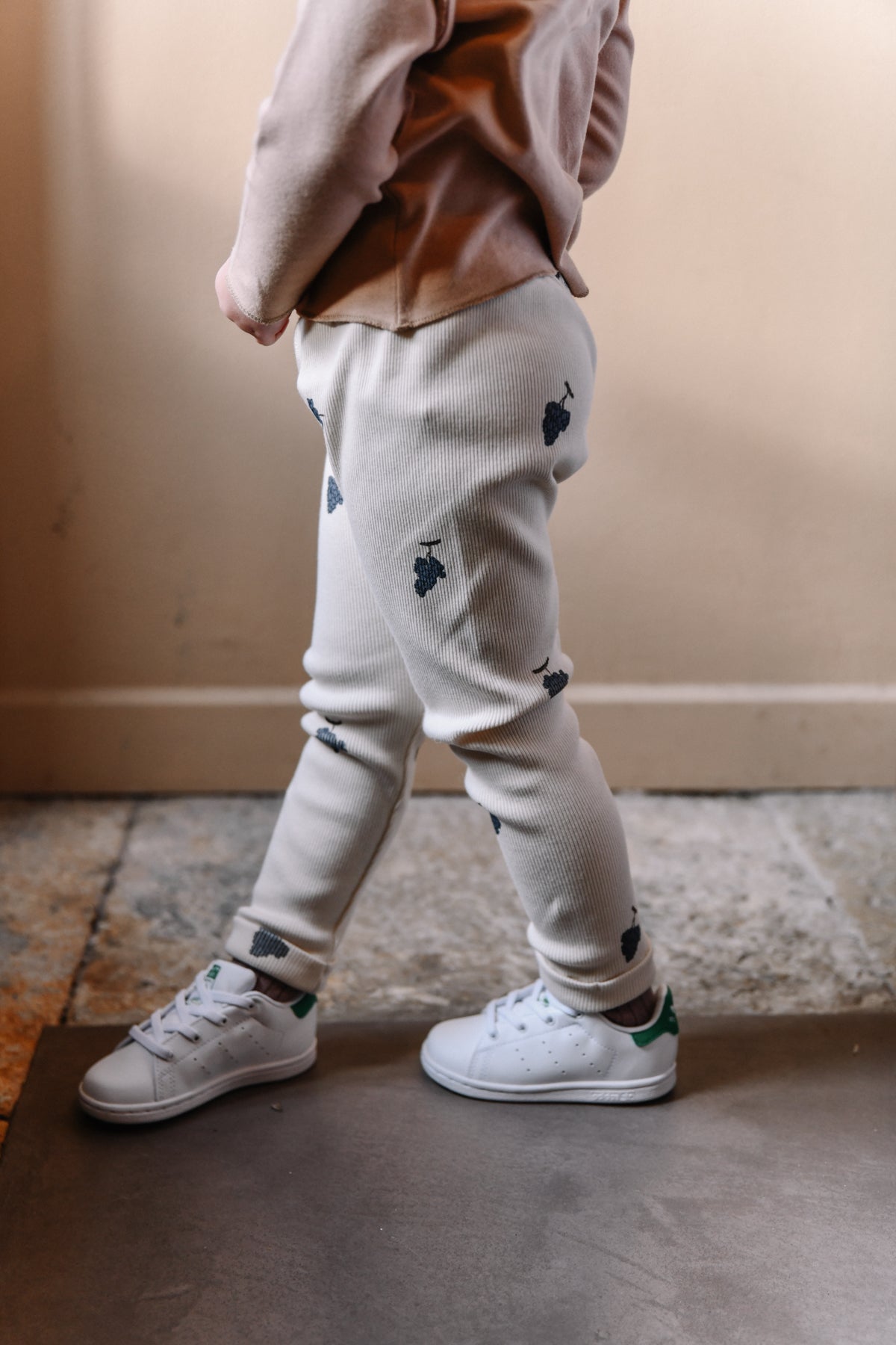 LEGGINGS ROM POM - ÉCRU RAISIN