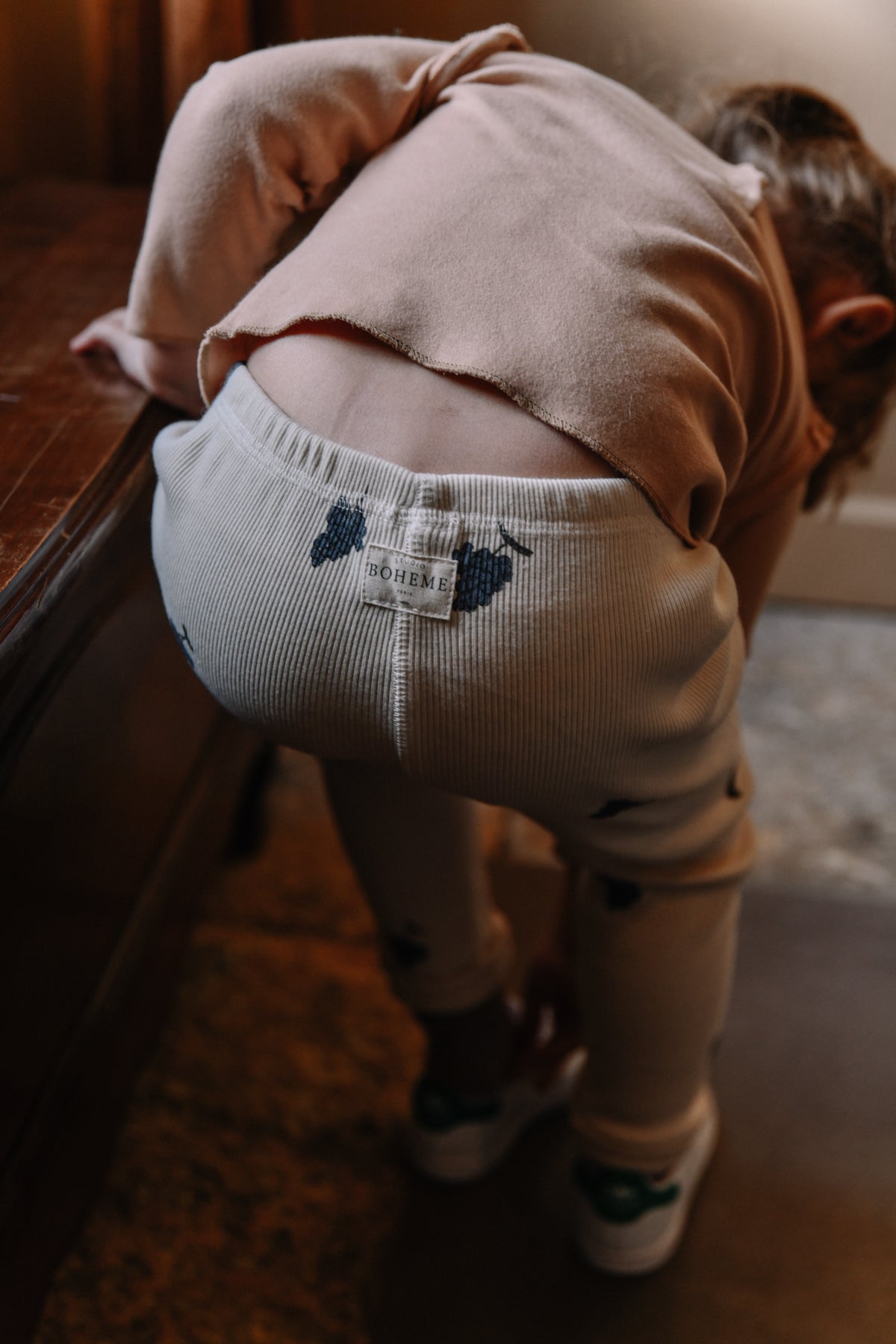 LEGGINGS ROM POM - ÉCRU RAISIN