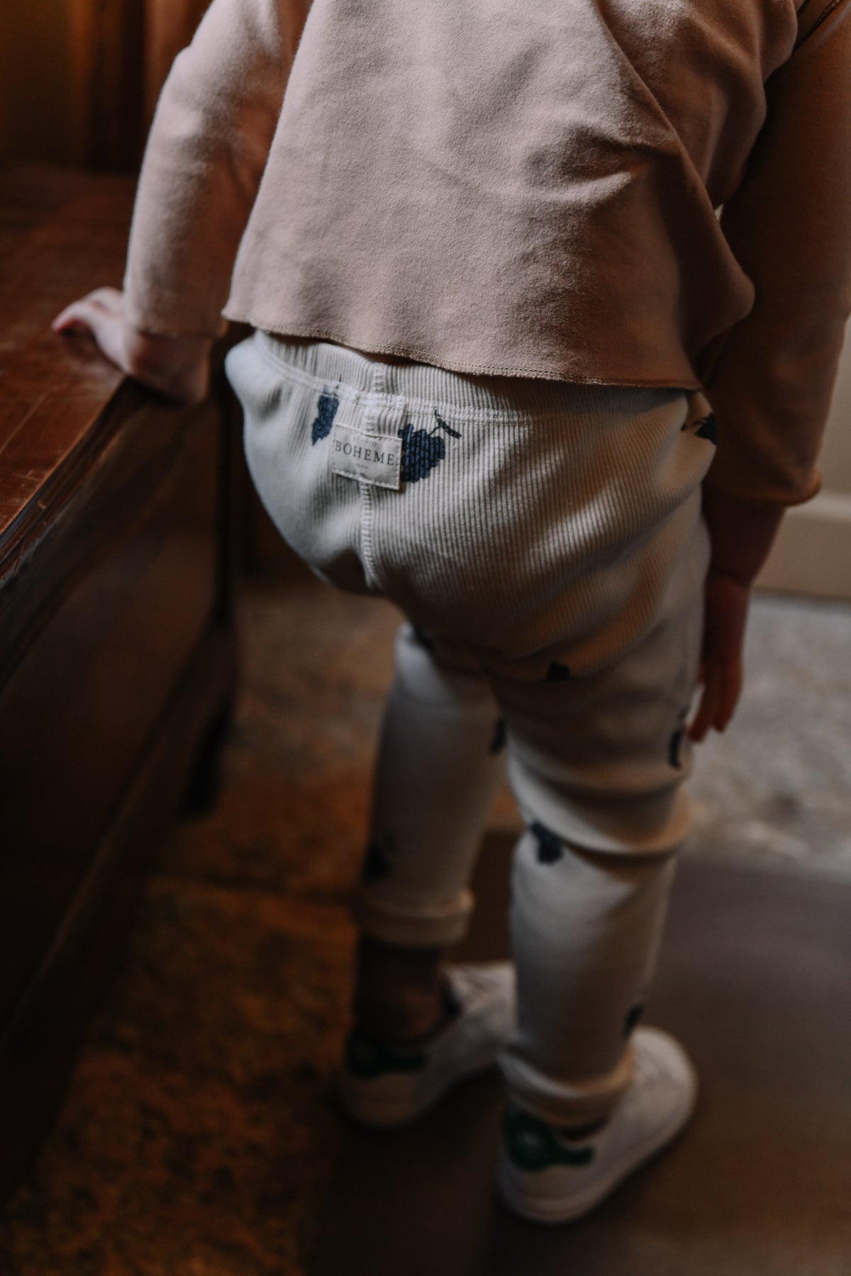 LEGGINGS ROM POM - ÉCRU RAISIN