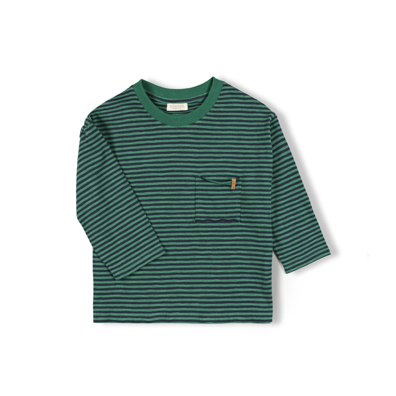 【LAST ONE】Drop Shirt / Navy Stripe