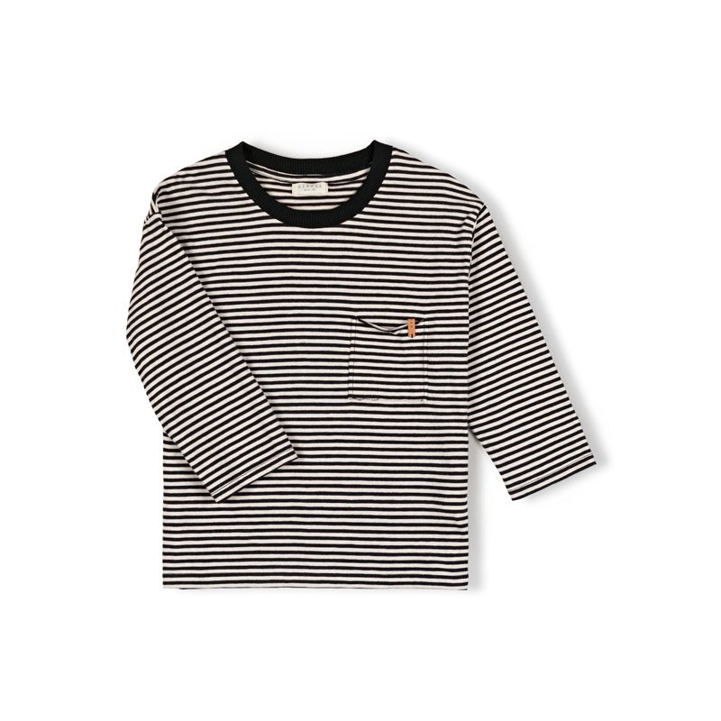 Drop Shirt / Black Stripe