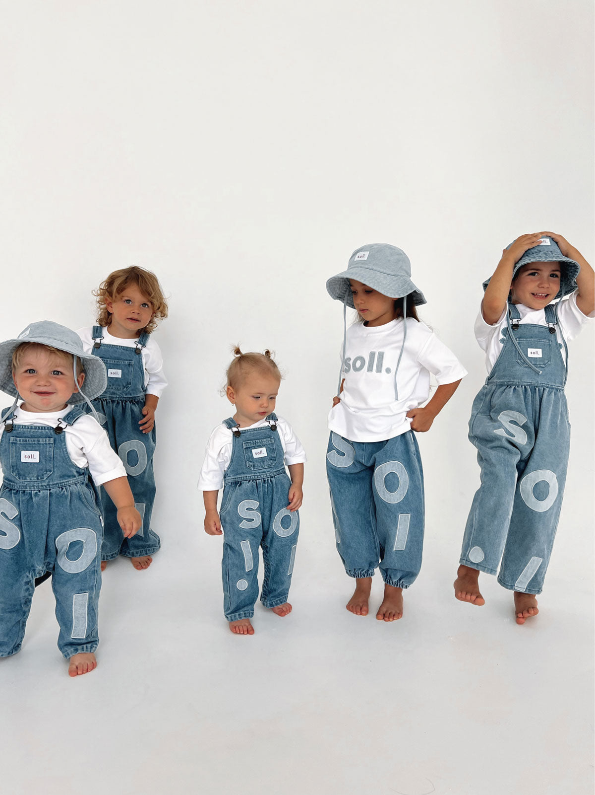 【LAST TWO】Kids Soll Denim Overalls