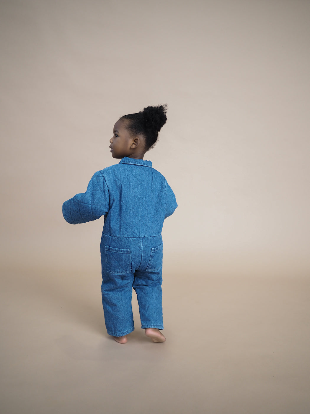 Quilted Hemp Denim Boiler Suit