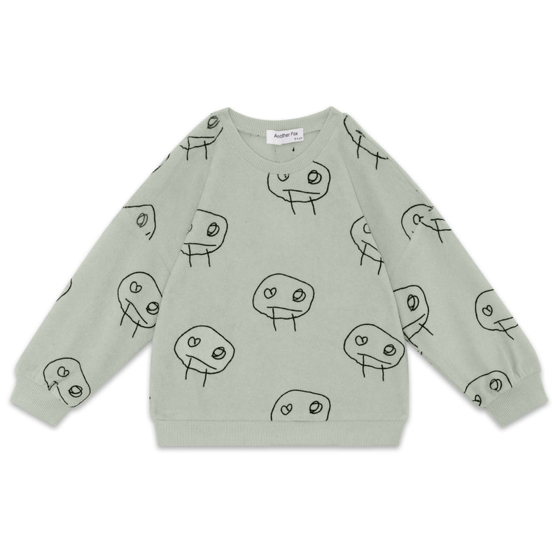 【LAST ONE】FREDS FACE TERRY TOWEL KIDS SWEATSHIRT