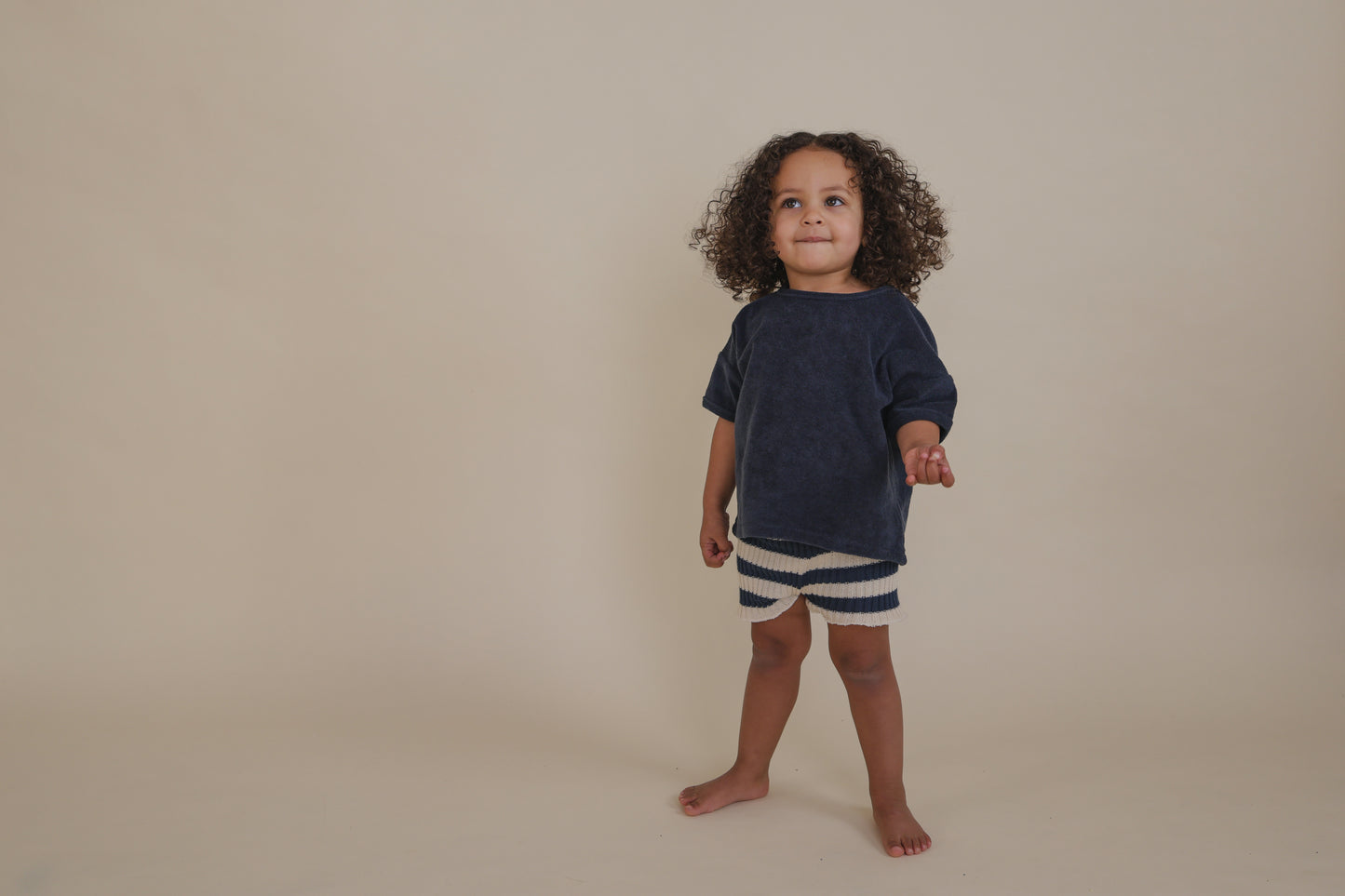 【LAST ONE】Navy Terry Boxy T-Shirt