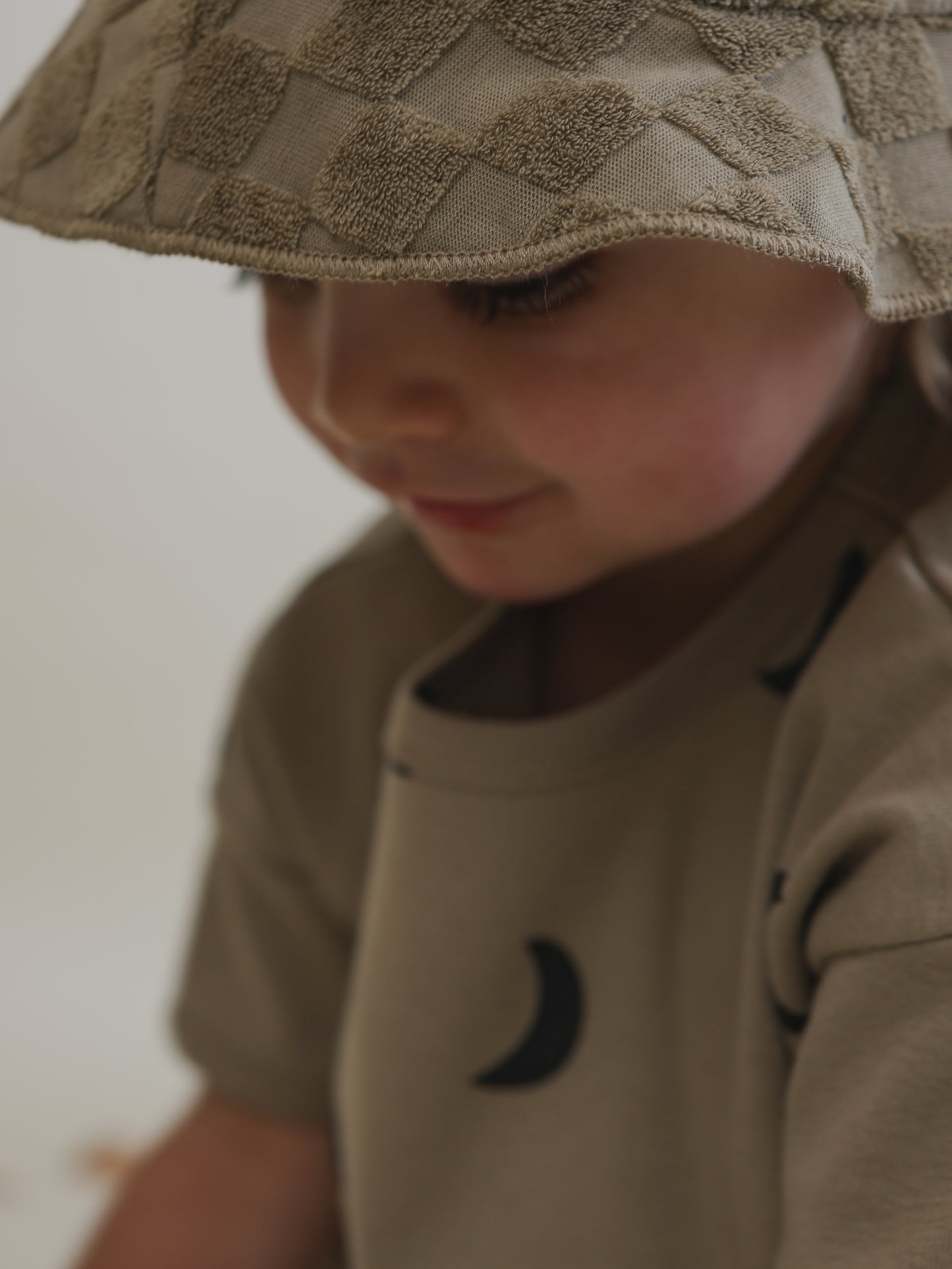 【LAST TWO】Dusky Checkboard Terry Sun Hat