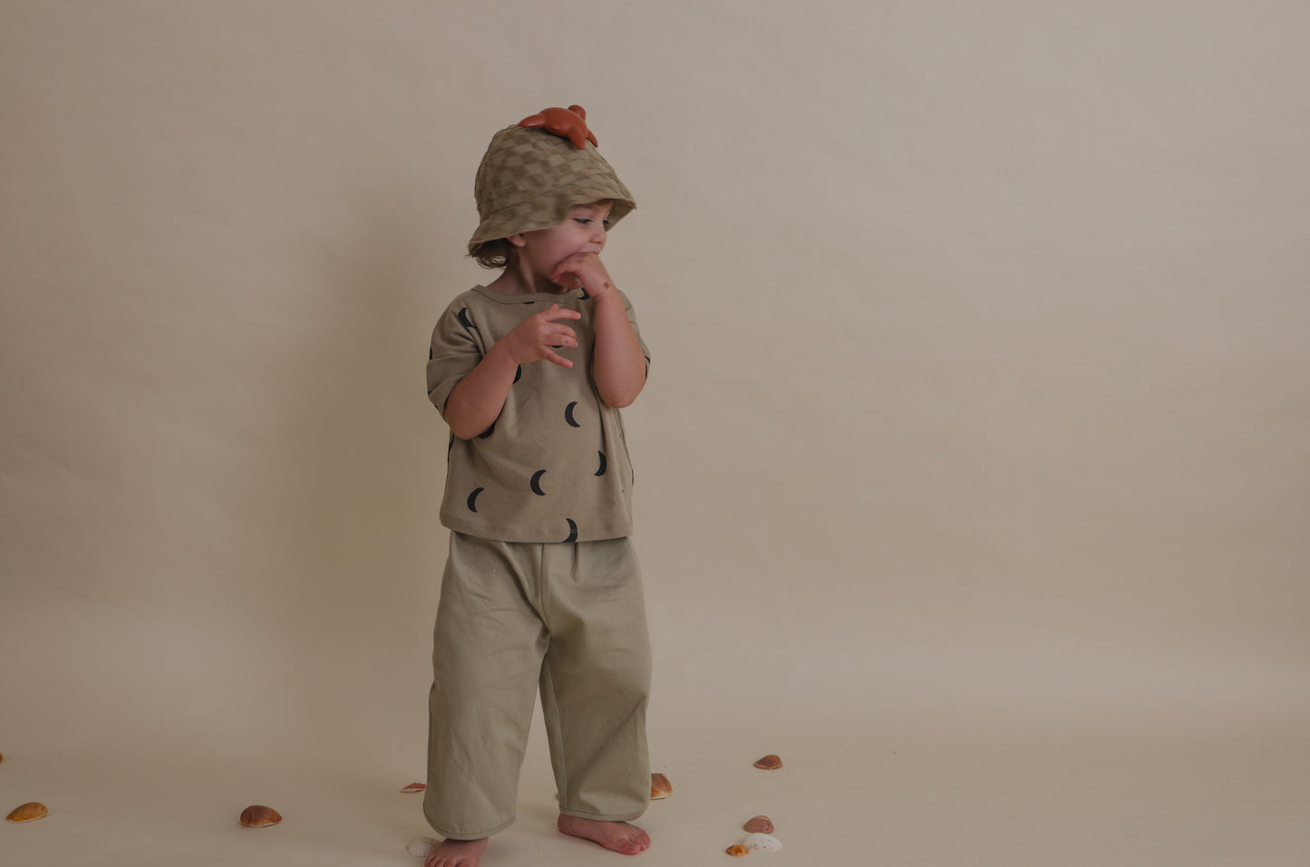 【LAST TWO】Dusky Checkboard Terry Sun Hat