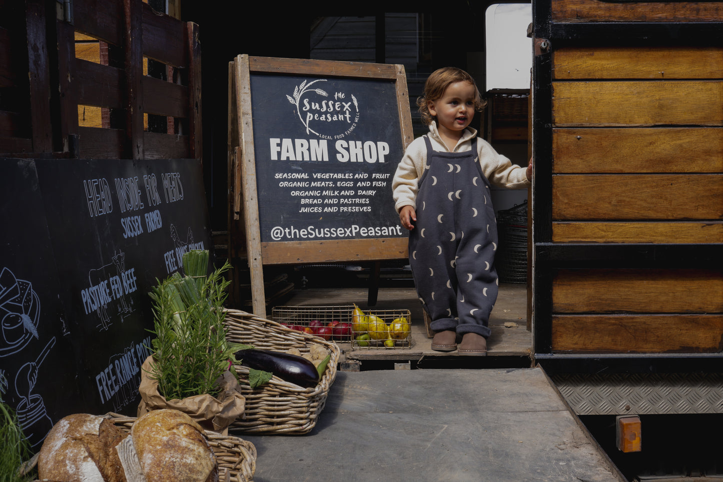 【LAST ONE】Charcoal Midnight Dungarees